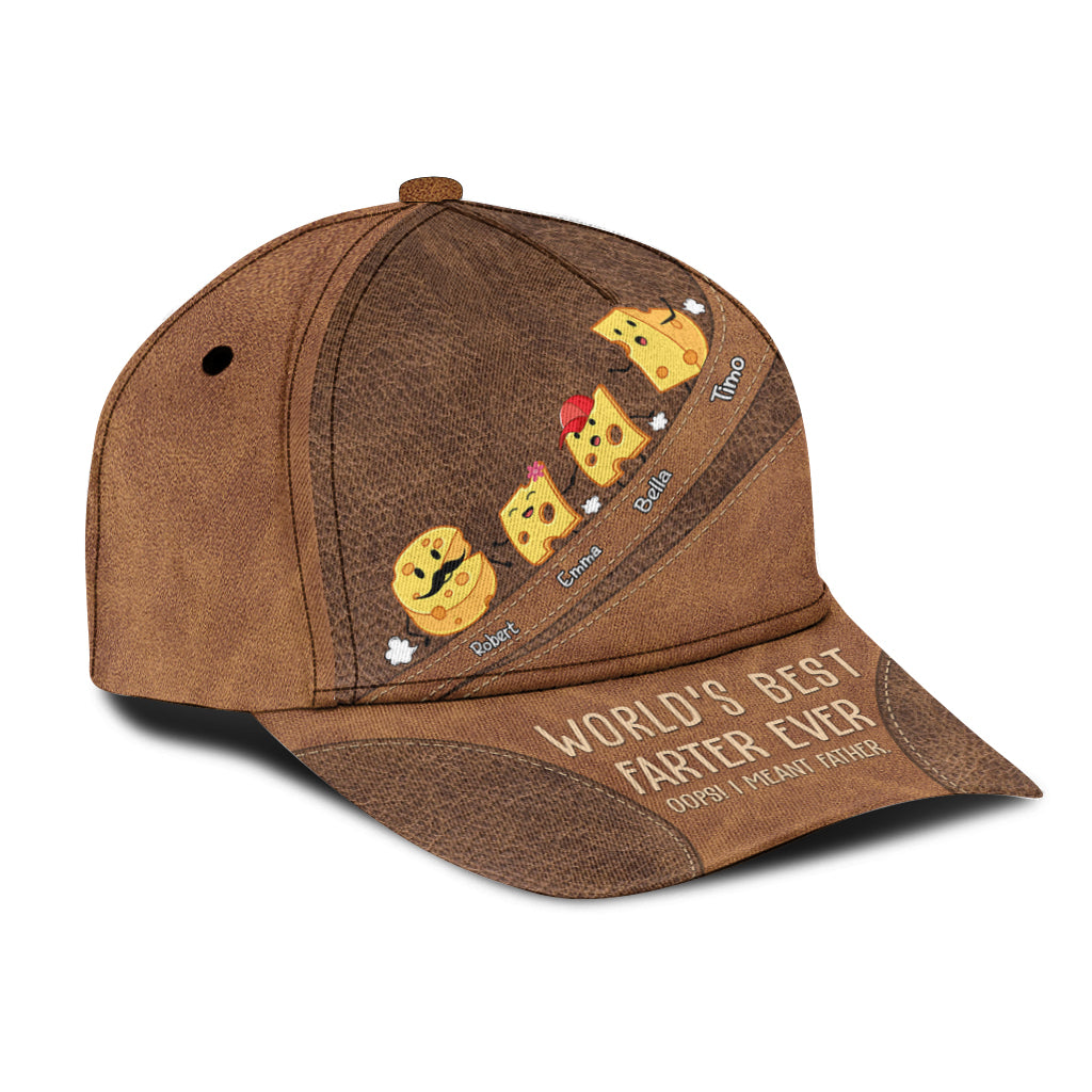 World's Best Farter Funny Cheese - Personalized Father Classic Cap