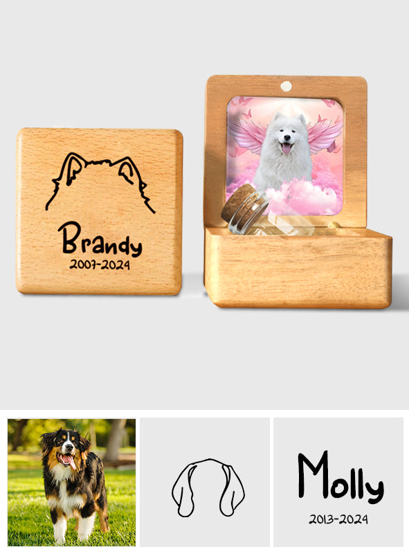 Tu me manques beaucoup - Souvenir personnalisé en fourrure de chien