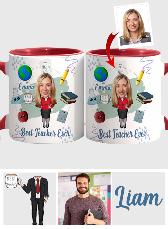 Bester Lehrer aller Zeiten - Personalisierte Tasse mit Lehrermotiv