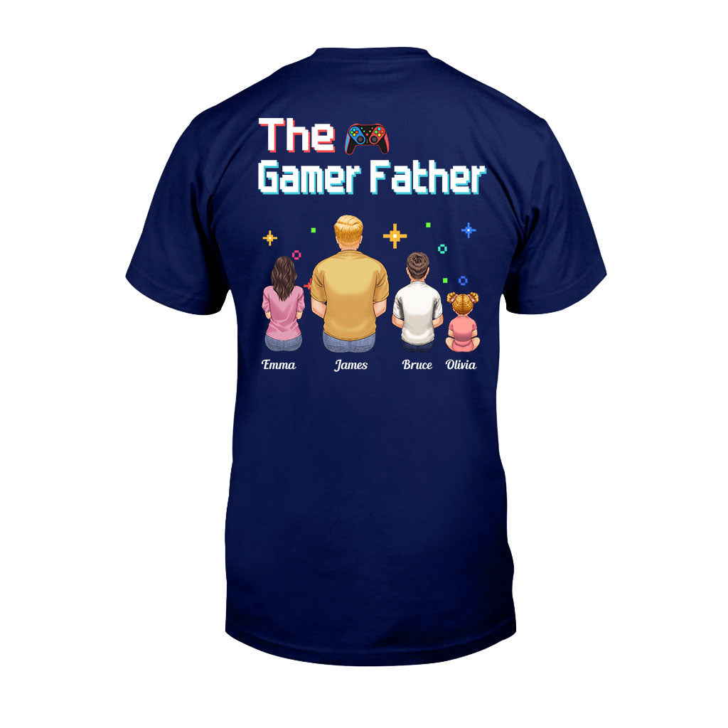 The Gamer Dad Gaming Father Any Title - Personalized Video Game T-shirt and Hoodie