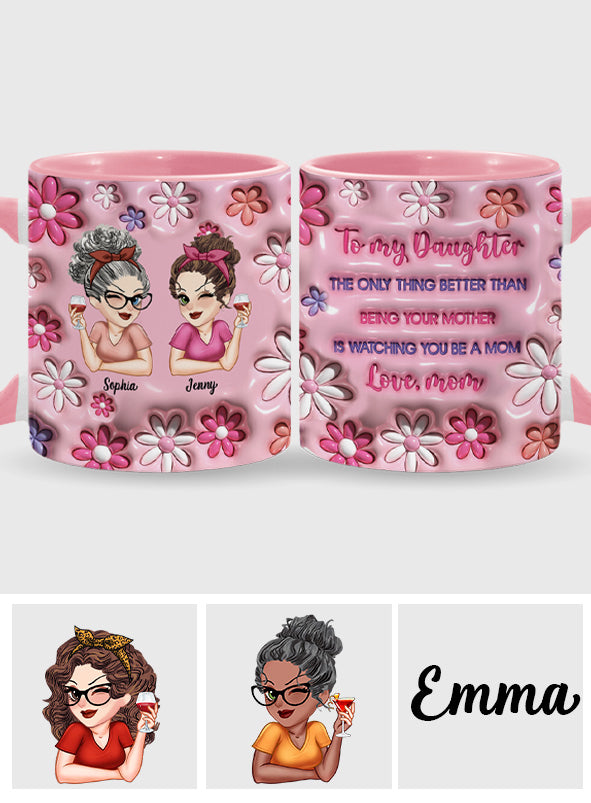 Für meine Tochter – Personalisierte Tasse mit Tochtermotiv