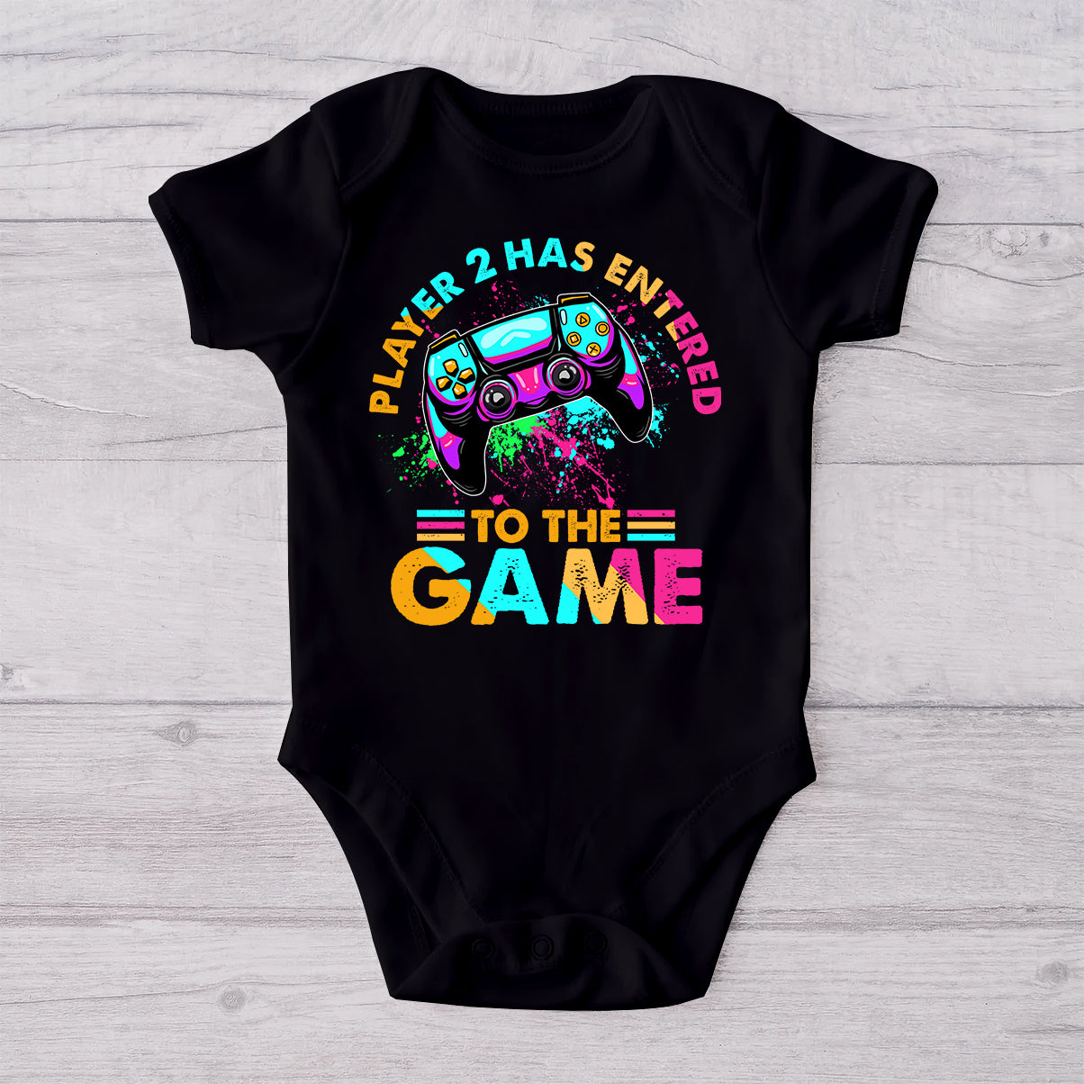 Level Up To Dad Grandpa... - Personalized Video Game T-shirt And Baby Onesie