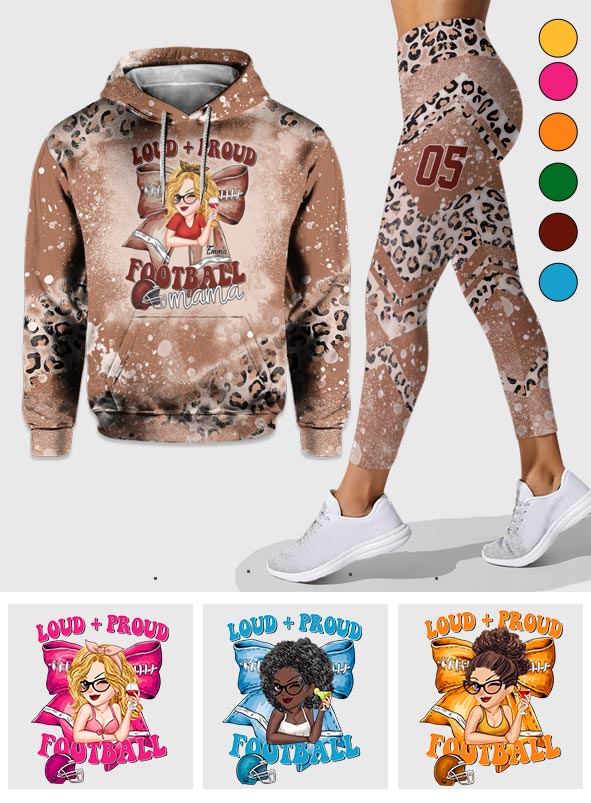 Loud Proud Football Any Title - Personalized Football Hoodie and Leggings