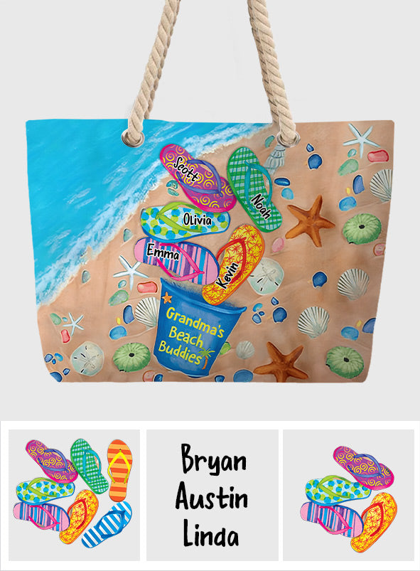 Grandma's Beach Buddies - Personalized Grandma Beach Bag
