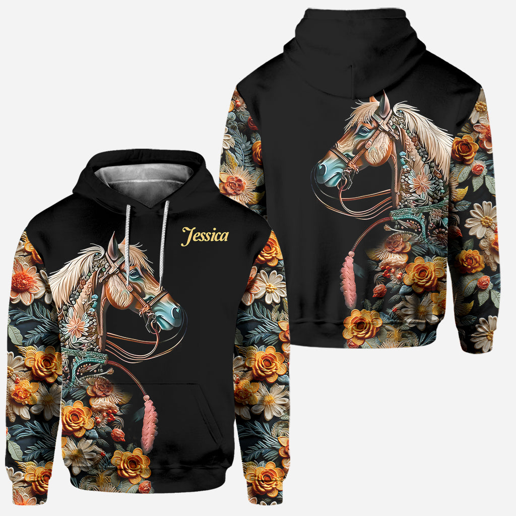 Love Horses - Personalized Horse Hoodie and Leggings