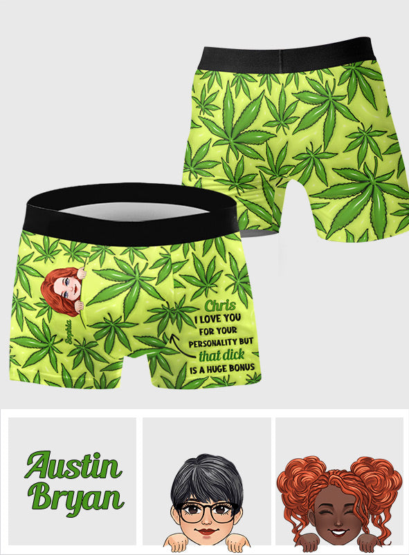 420-Rhythmus – Personalisierte Boxershorts für Herren mit Weed-Motiv