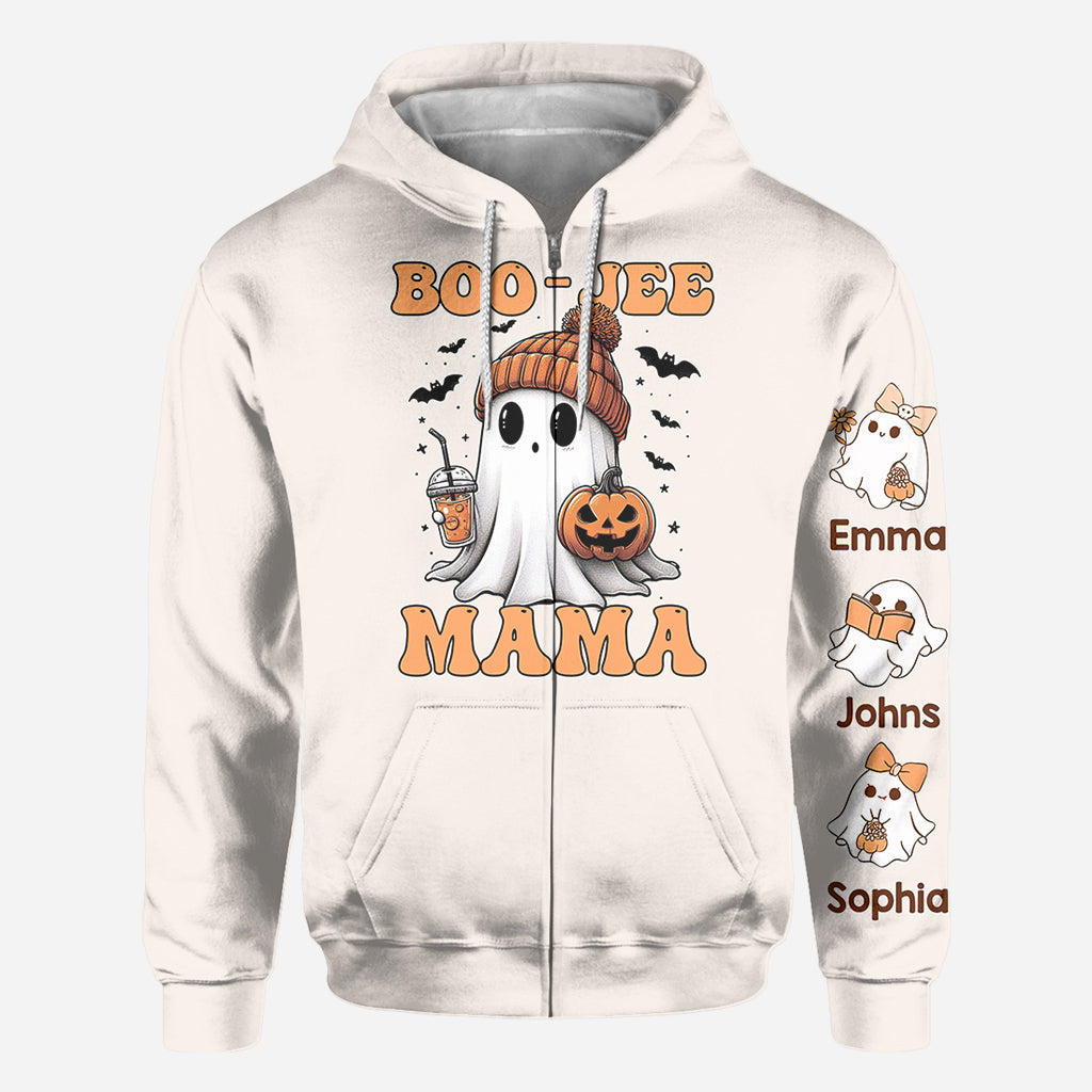 Halloween Boo Jee Mama - Personalized Mother All Over Shirt