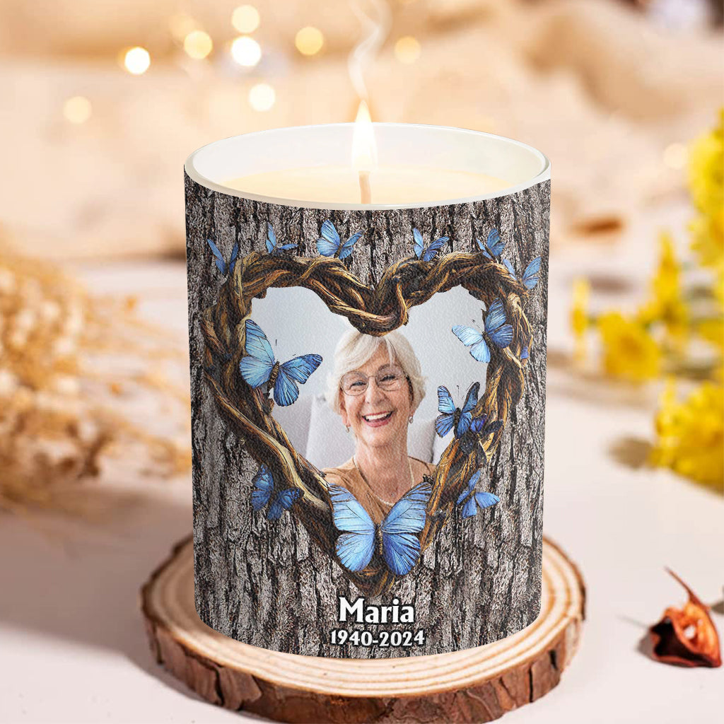 Light This Candle - Personalized Memorial Candle With Wooden Lid