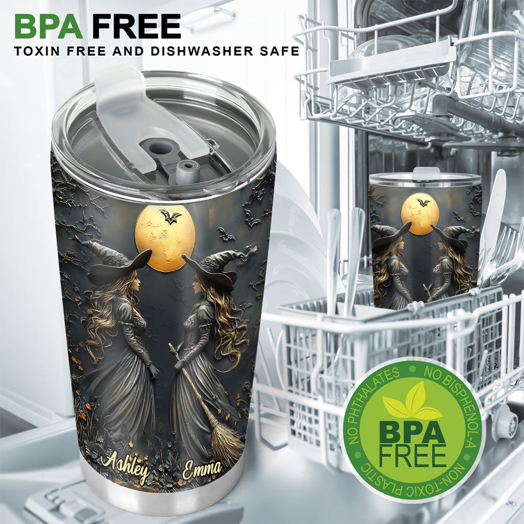 Witches By Nature Bitches By Choice - Personalized Bestie Tumbler