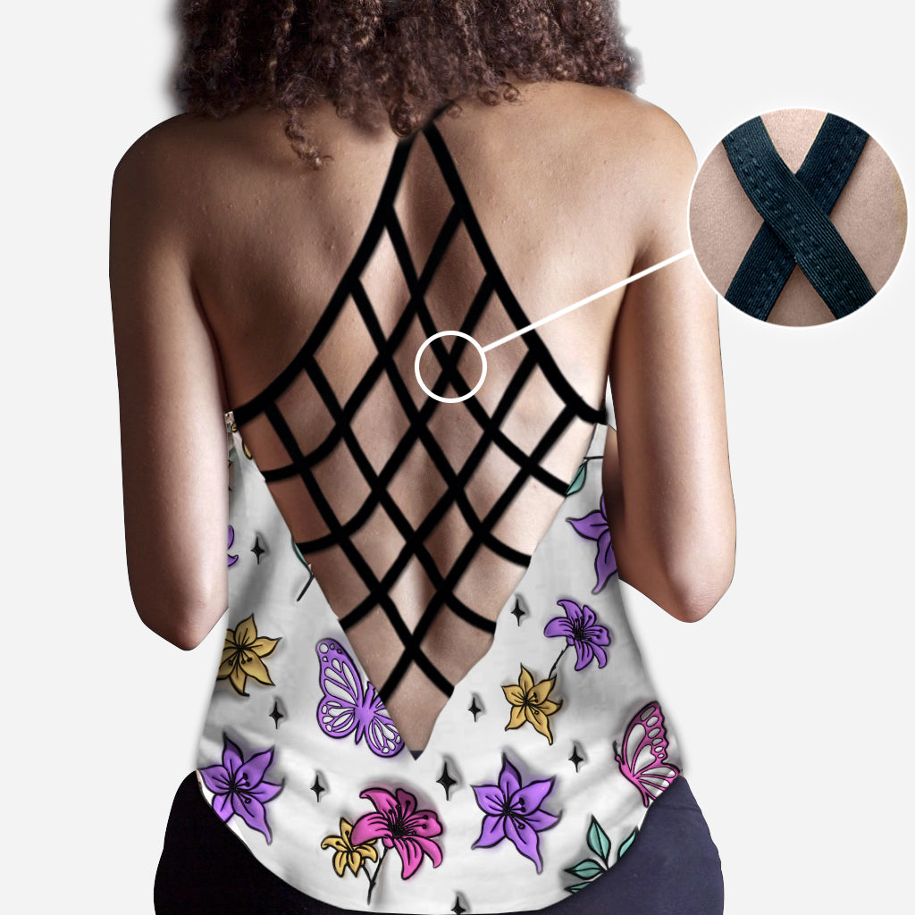 Fuck Around And Find Out - Personalized Skull Cross Tank Top
