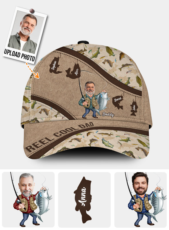 Reel Cool Dad - Personalized Fishing Classic Cap