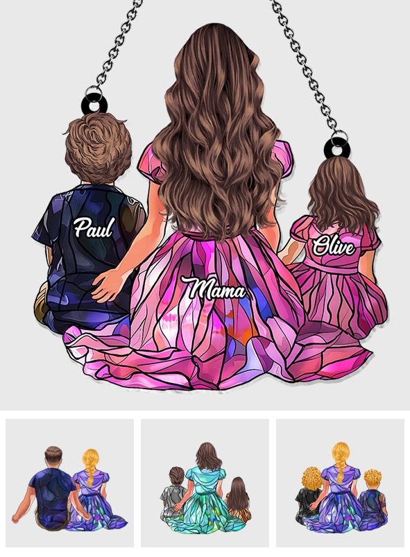 Family Gift - Personalized Family Window Hanging Suncatcher Ornament