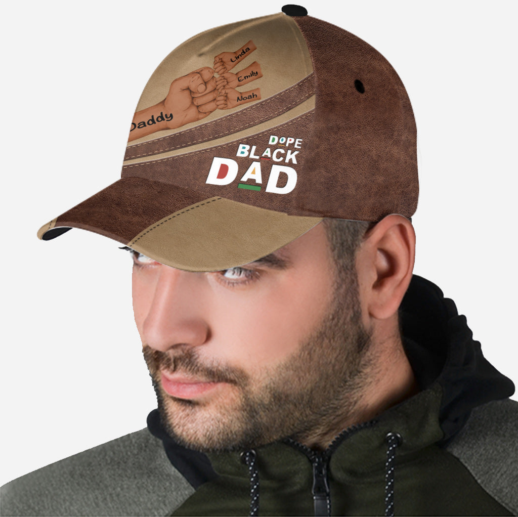Dopest Dad - Personalized African American Classic Cap