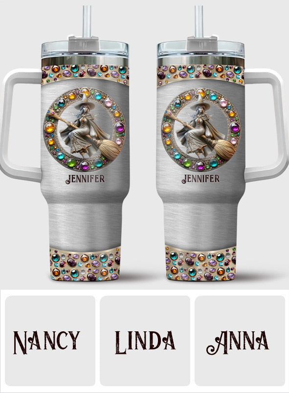 Beautiful Witch - Personalized Witch Tumbler With Handle