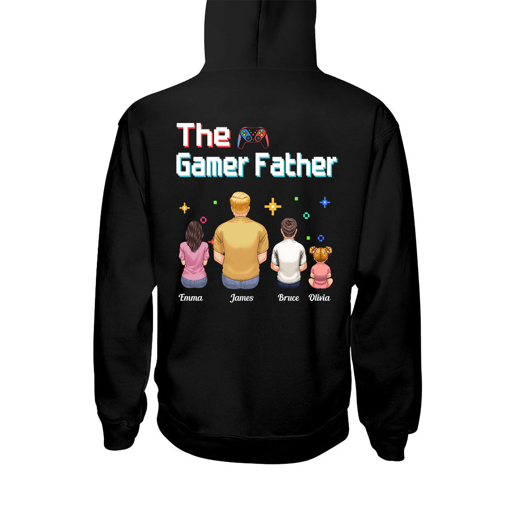 The Gamer Dad Gaming Father Any Title - Personalized Video Game T-shirt and Hoodie