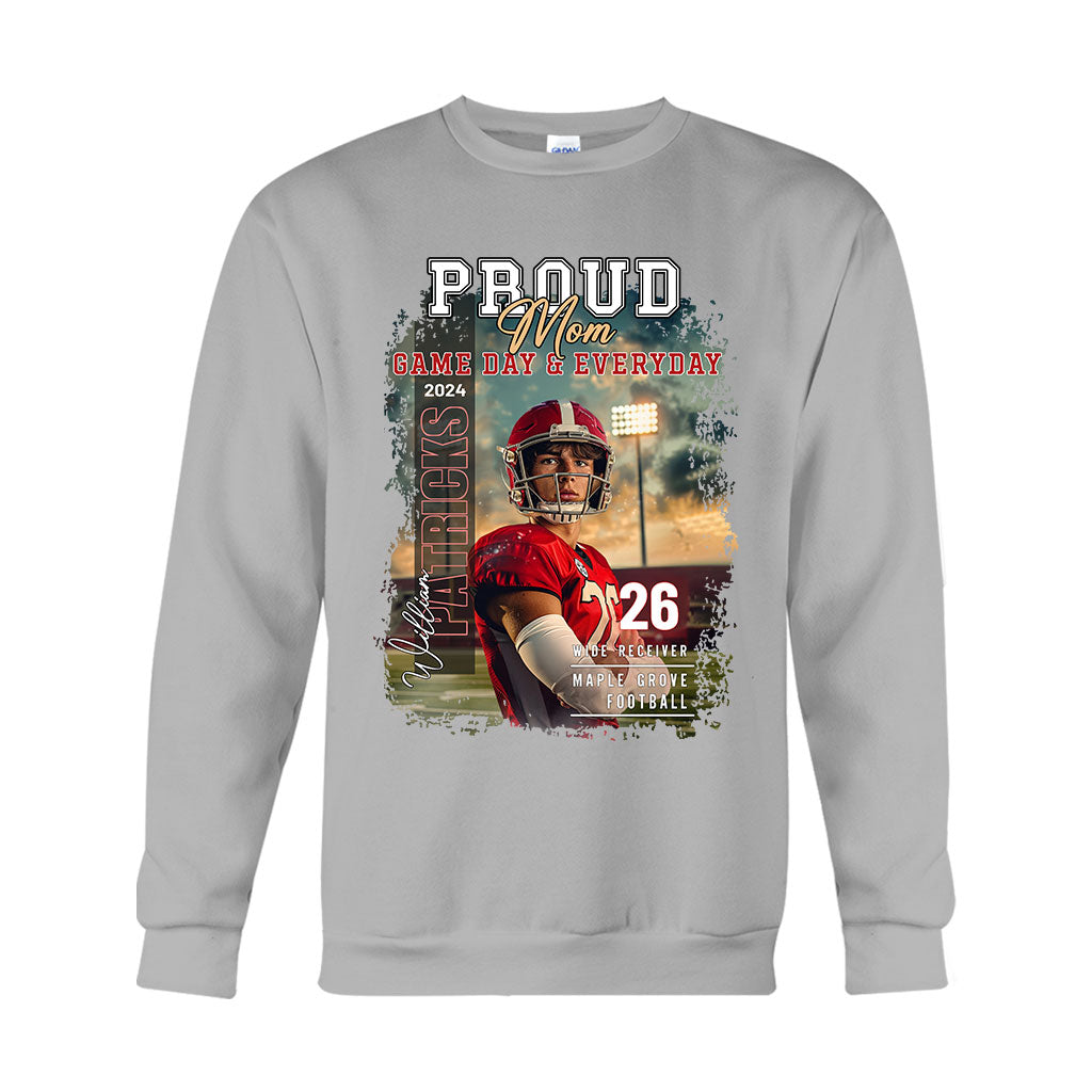 Pround Mom/ Dad/... Game Day & Everyday - Personalized Football T-shirt And Hoodie