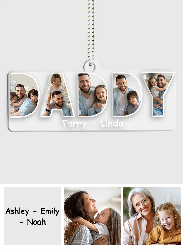Mommy/ Daddy/ Mom/ Dad.... - Personalized Mother Transparent Car Ornament