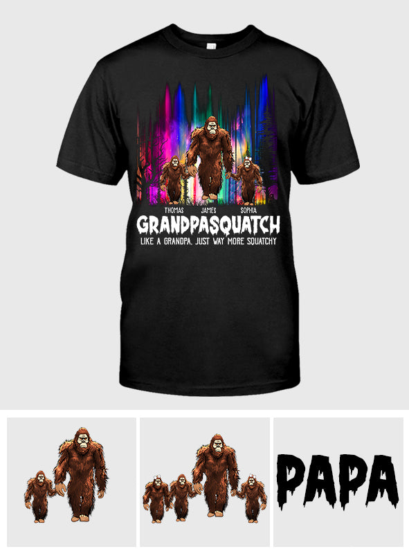 Grandpasquatch - Personalized Grandpa T-shirt And Hoodie