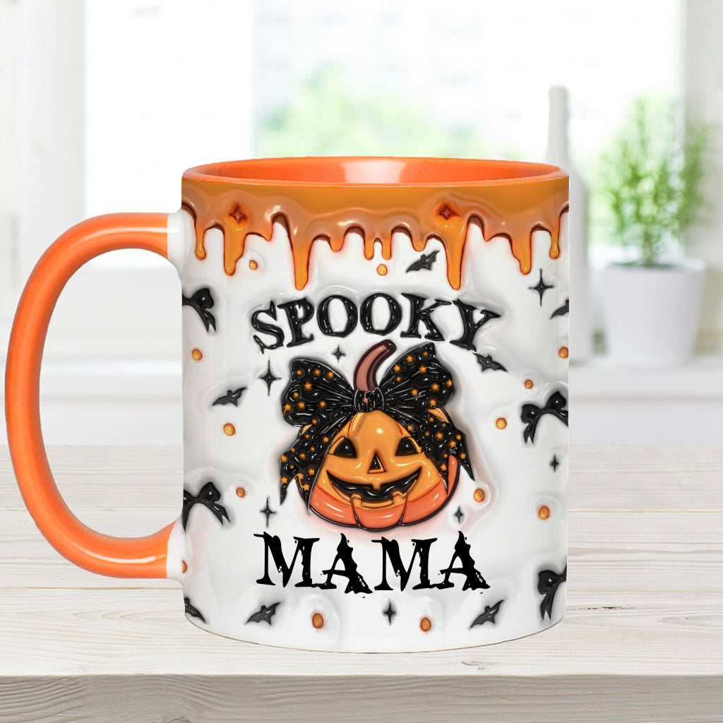 Spooky Mama Grandma Nana - Gift for mom - Personalized Accent Mug