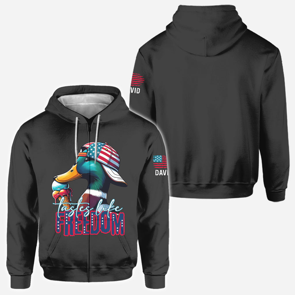 Taste Of Freedom - Personalized Hunting All Over Shirt