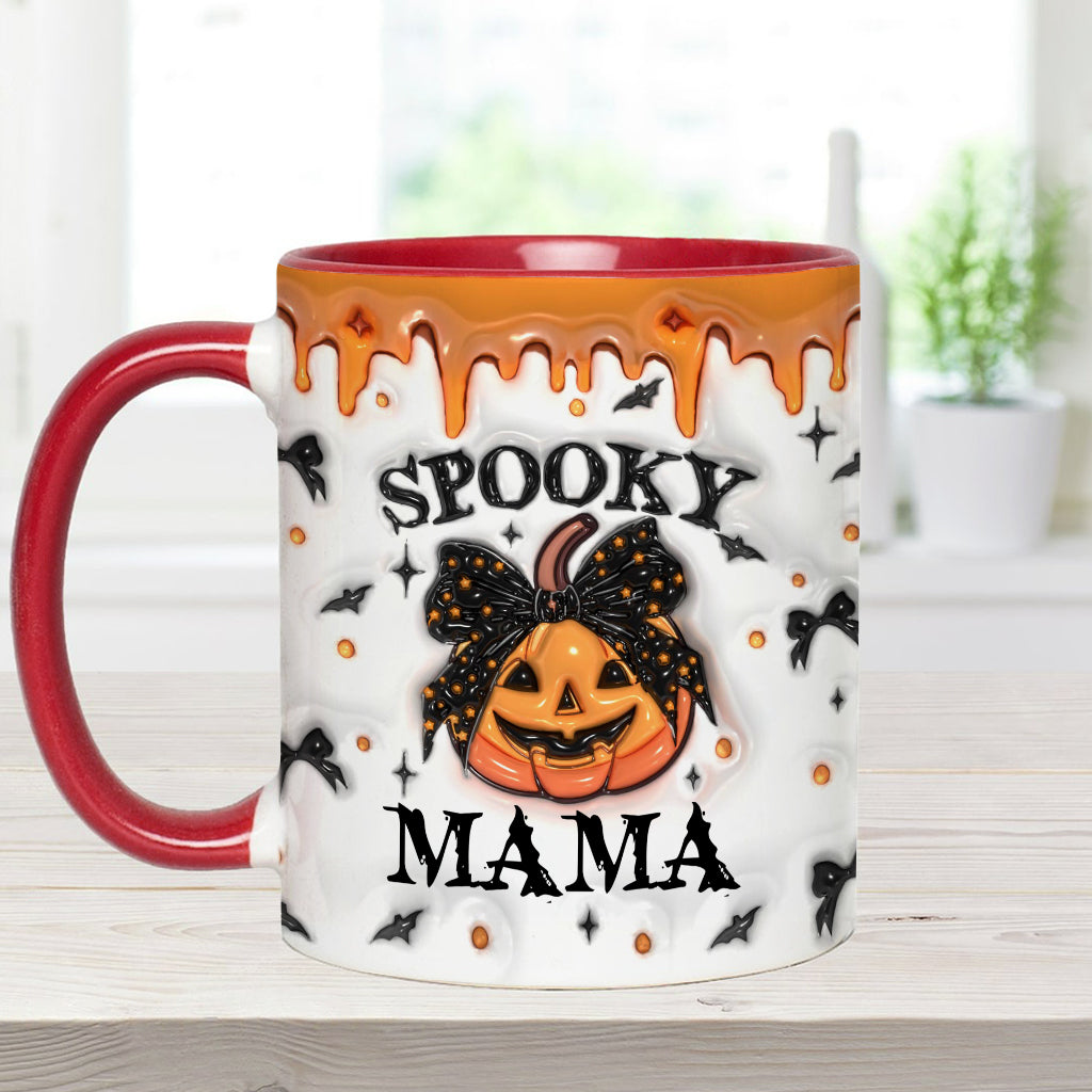 Spooky Mama Grandma Nana - Gift for mom - Personalized Accent Mug