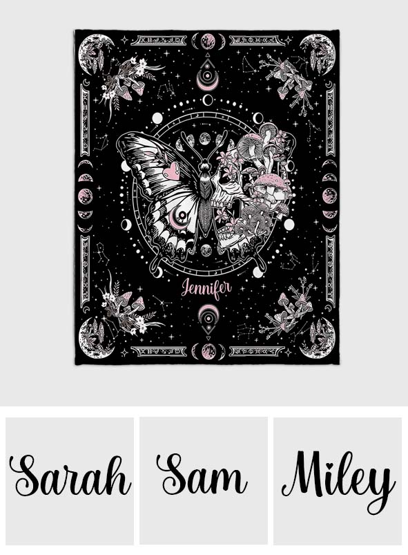 Nachtschmetterling – Personalisierte Schmetterlingsdecke