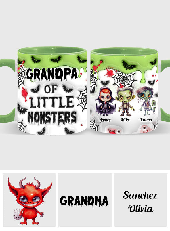Opa der kleinen Monster – Personalisierte Tasse mit Opa-Akzent