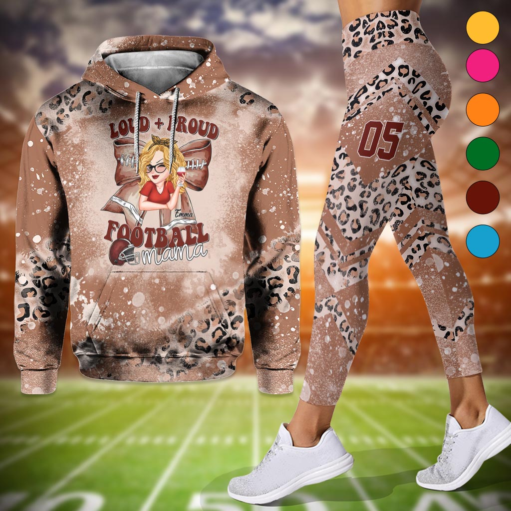 Loud Proud Football Any Title - Personalized Football Hoodie and Leggings