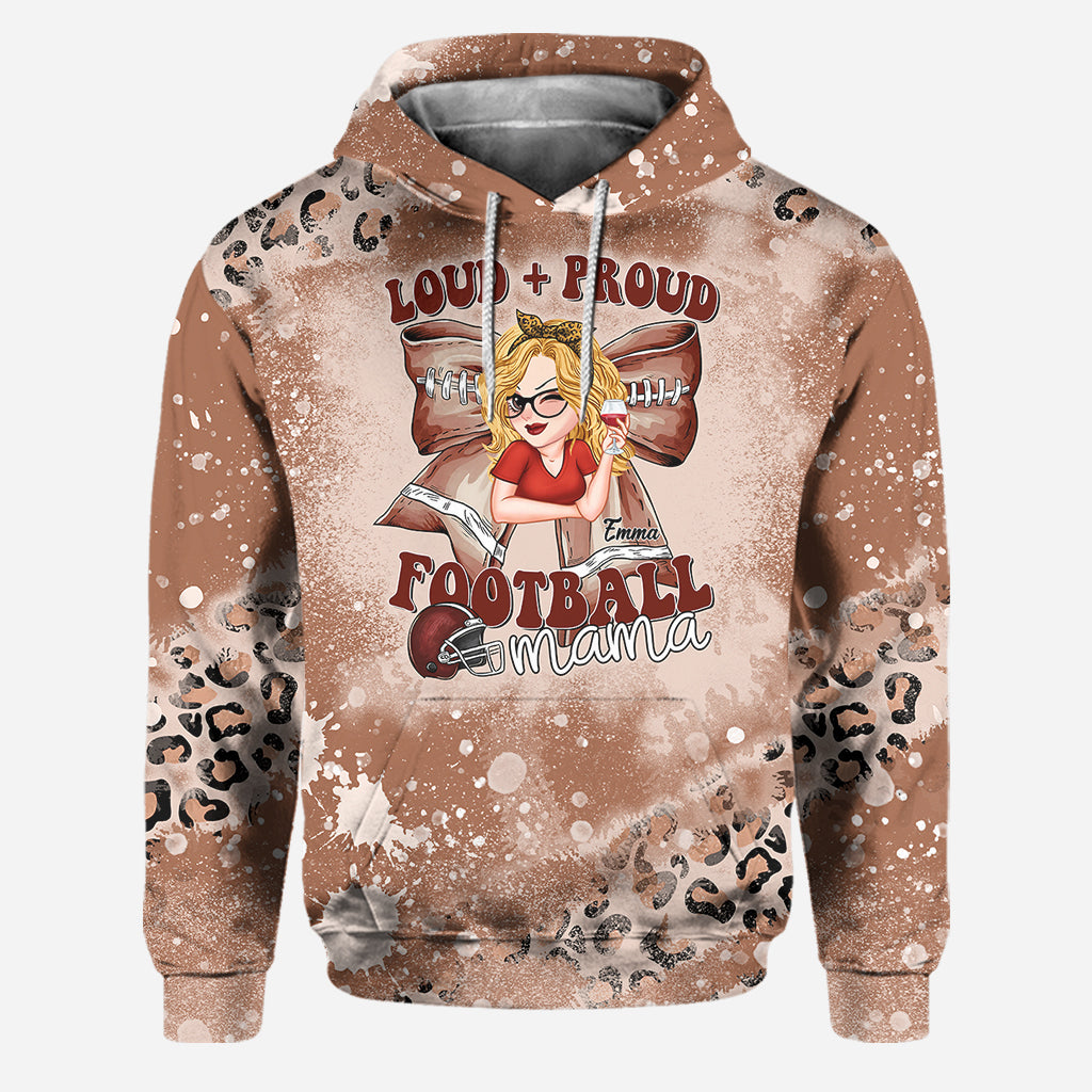Loud Proud Football Any Title - Personalized Football Hoodie and Leggings