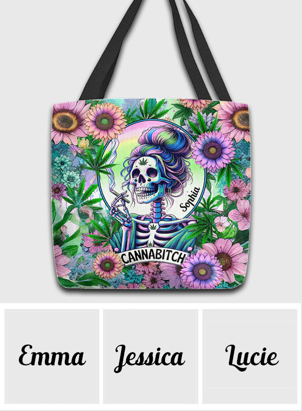 Cannabitch - Personalized Weed Tote Bag