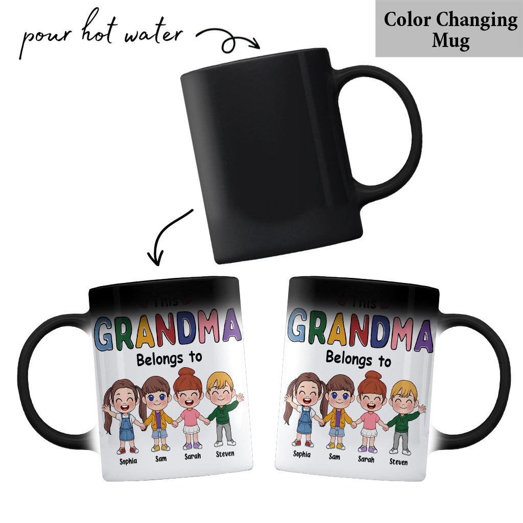 This Grandma Belongs To - Personalized Grandma Mug