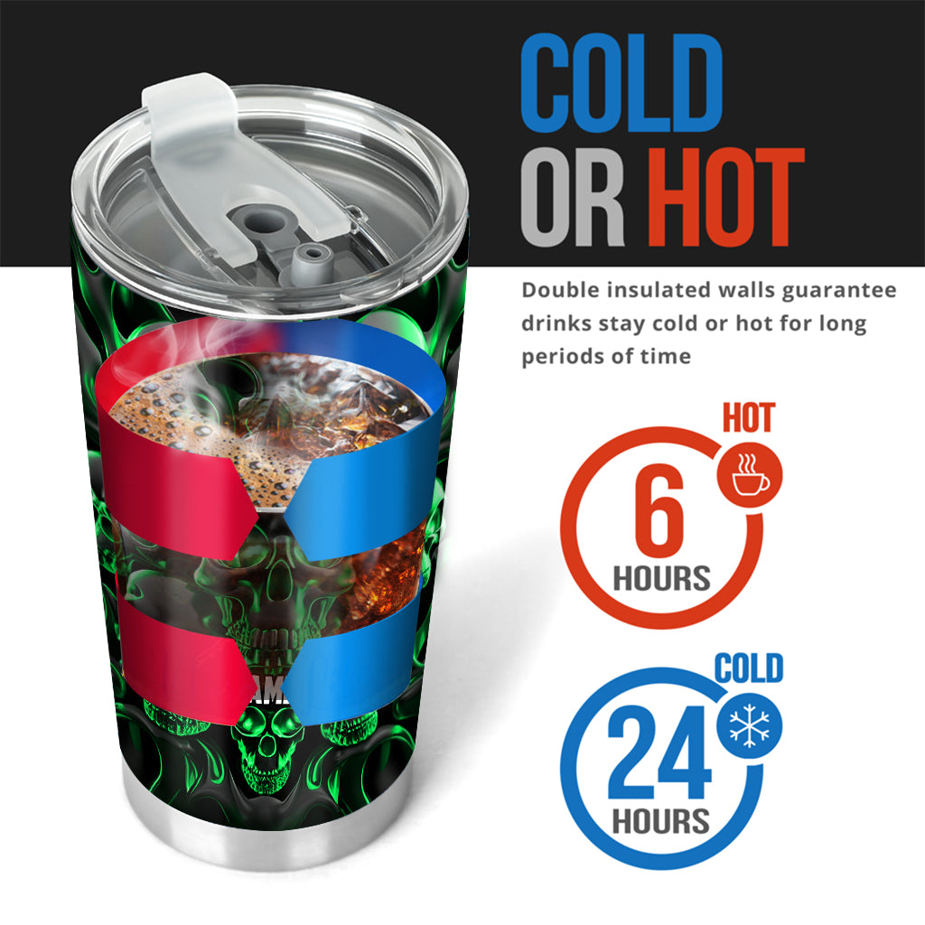 Melted Skull - Personalized Skull Tumbler