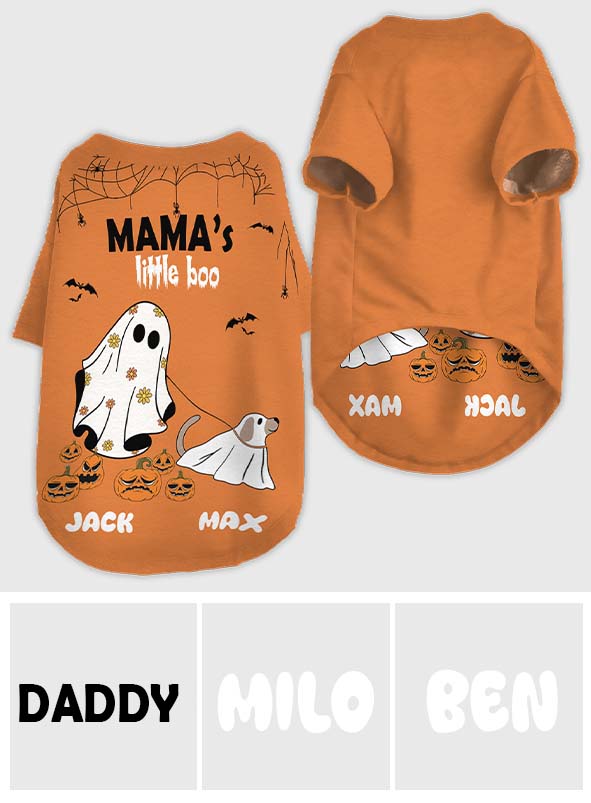 Mama's Little Boo - Personalized Dog Pet Shirt