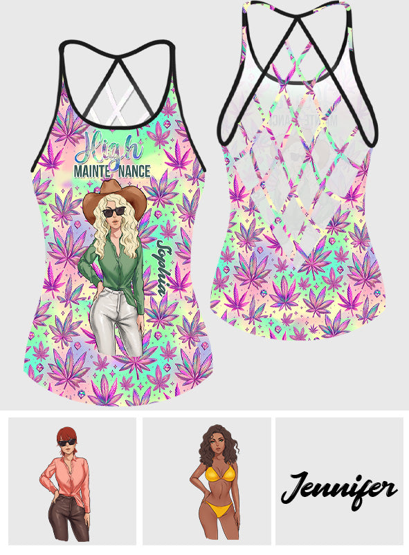 Entretien facile - Débardeur Weed Cross personnalisé