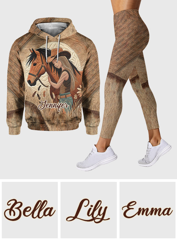 Horse Lovers - Personalized Horse Hoodie and Leggings