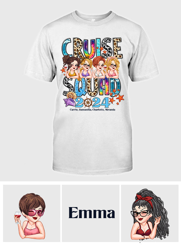 Cruise Squad 2024 - Personalized Cruising T-shirt And Hoodie