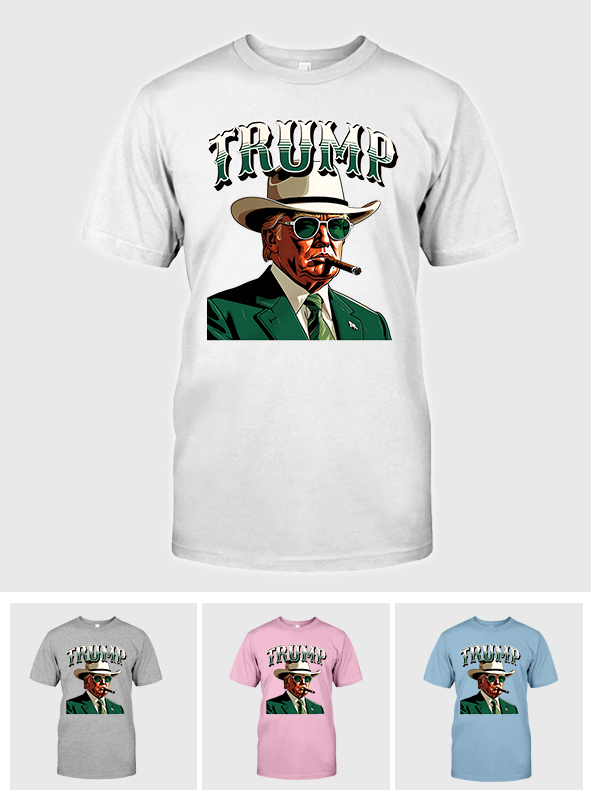 T-shirt Donad Trum Cowboy Western Cowboy, T-shirt Make America Great Donald Daddy, T-shirt Trum 2024, T-shirt MAGA