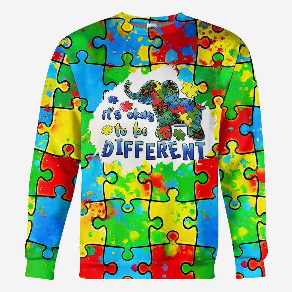 Its Ok To Be Different - Autism Awareness All Over Shirt
