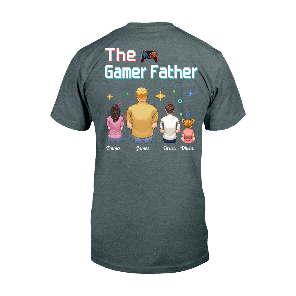 The Gamer Dad Gaming Father Any Title - Personalized Video Game T-shirt and Hoodie