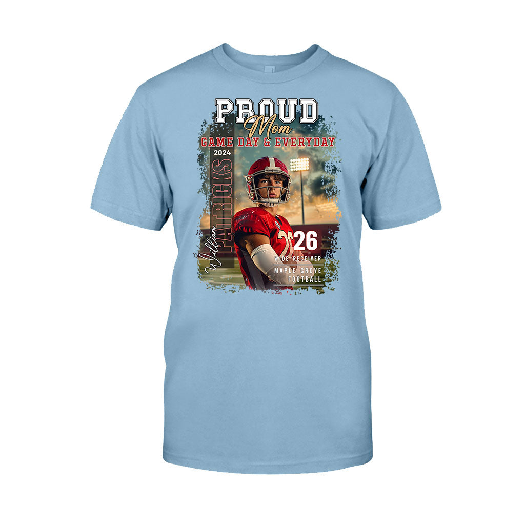 Pround Mom/ Dad/... Game Day & Everyday - Personalized Football T-shirt And Hoodie