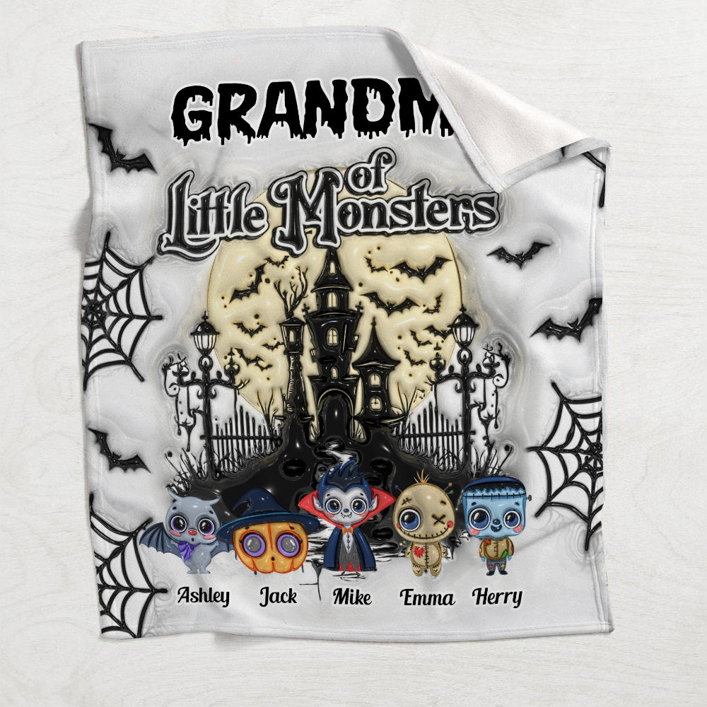 Grandma Of Little Nightmares - Personalized Grandma Blanket
