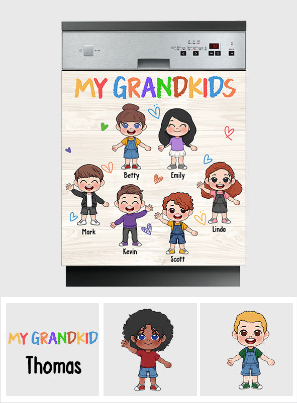 My Grandkids - Personalized Grandma Dishwasher Cover
