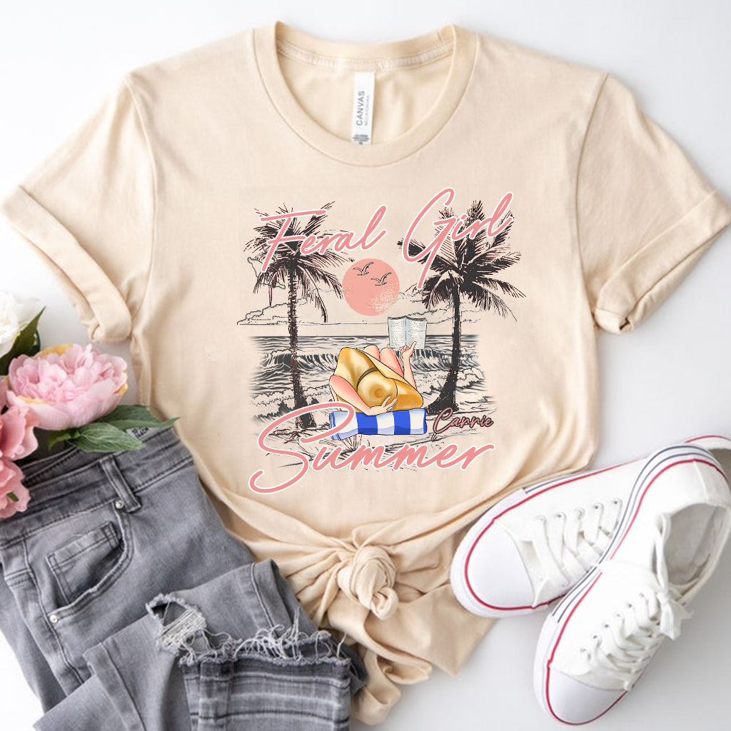 Feral Girl - Personalized Sea Lover T-shirt And Hoodie