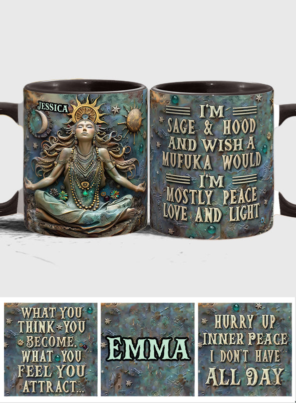 Je ne suis pas du sucre et des épices - Mug personnalisé pour le yoga