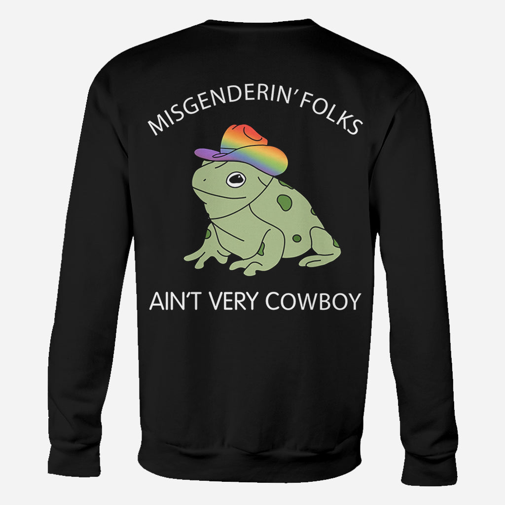 Misgendering Folks Aint Very Cowboy - Personalized LGBT Support All Over Shirt