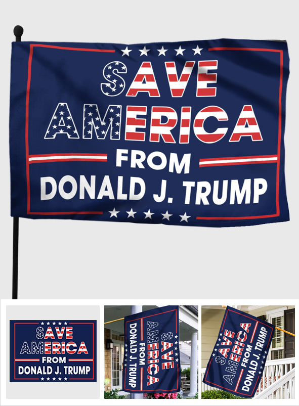 Save The Country - Anti Trump House Flag