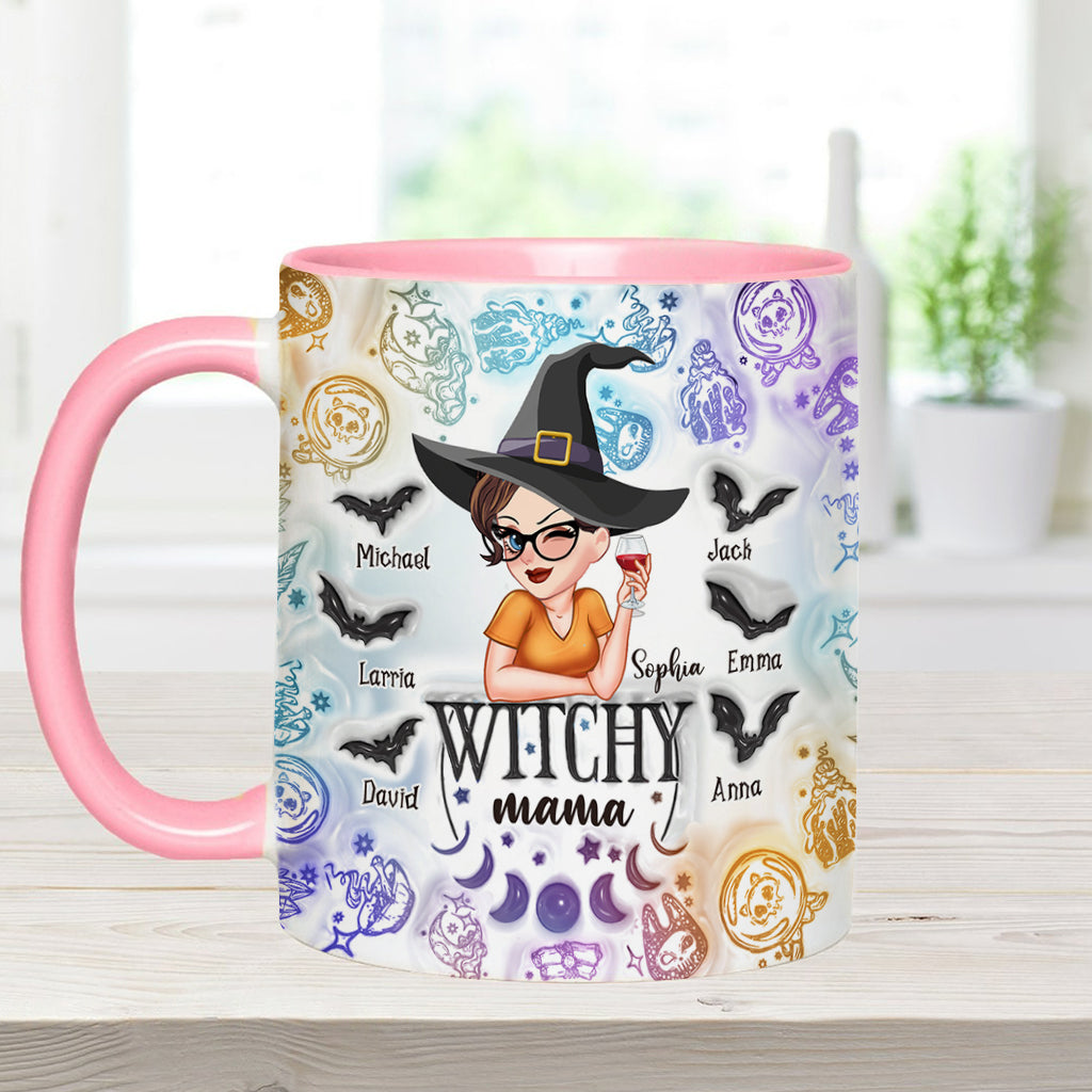 Witchy Mama Grandma - Personalized Witch Accent Mug