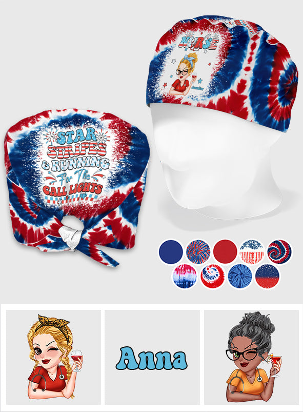 Nurse Life 4th Of July - Personalized Nurse Scrub Cap