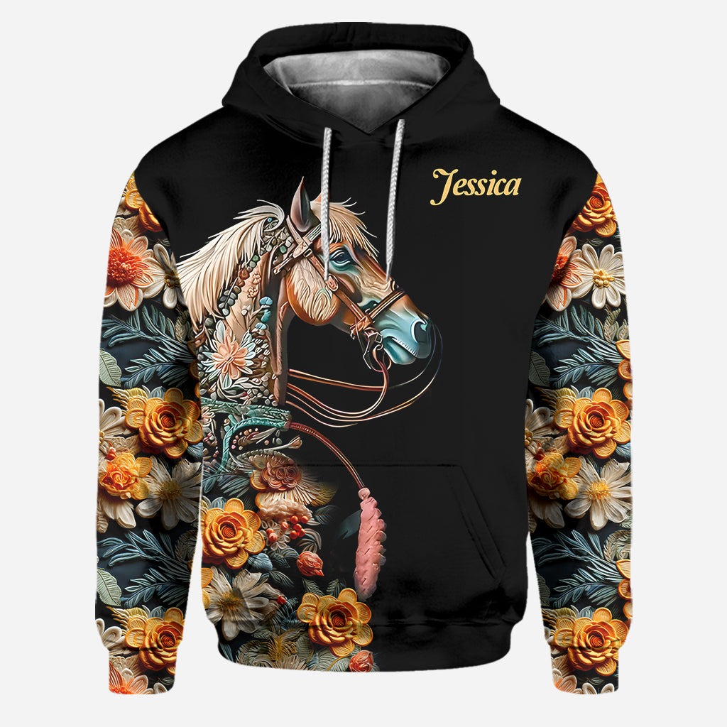 Love Horses - Personalized Horse Hoodie and Leggings