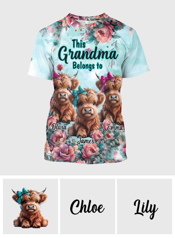 This Nana Belongs To - Personalized All Over Shirt